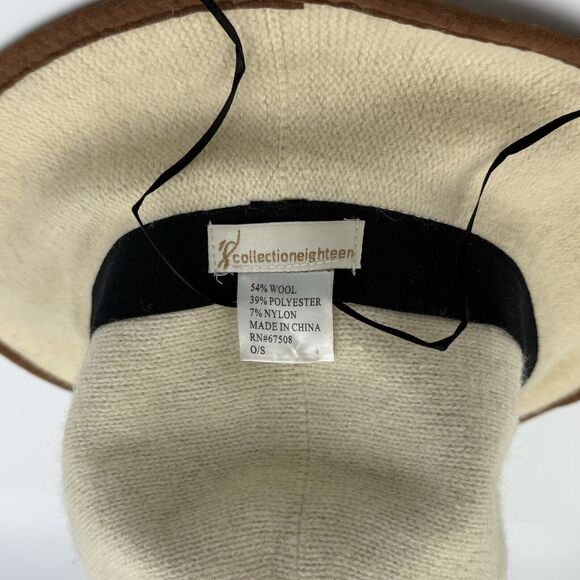 Collection Eighteen Wool Blend Hat Cloche Beige OS - Picture 4 of 12